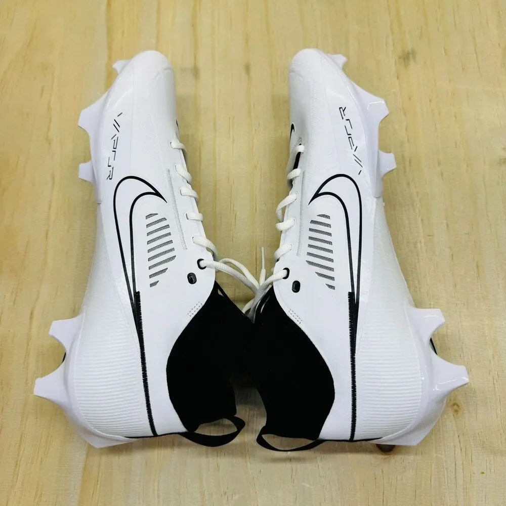 NEW Nike Vapor Edge Pro 360 White Black Football Cleats Sz 13 FN7759-100
